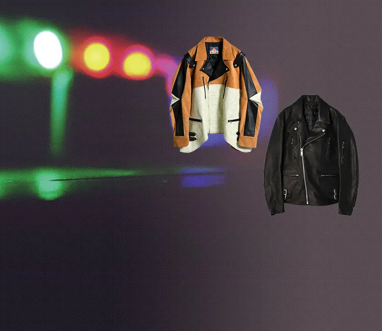 水シミあり blackmeans ブラックミーンズ レッドブラウン ライダース