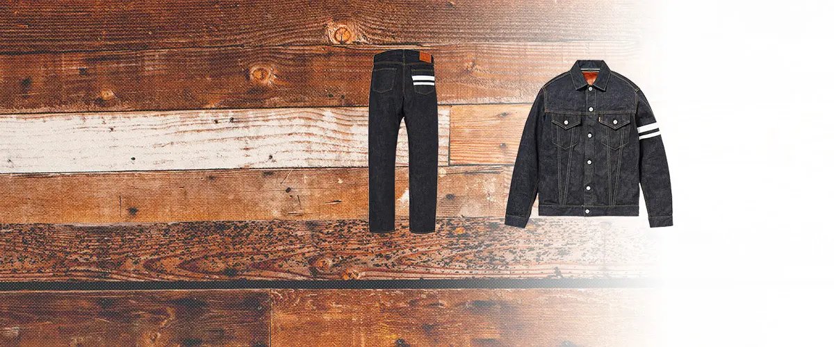 桃太郎ジーンズ(モモタロウジーンズ) 出陣レーベル