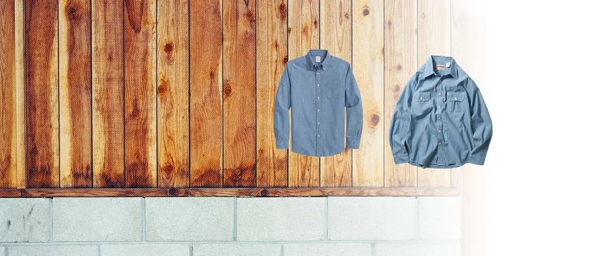 シャンブレーシャツ