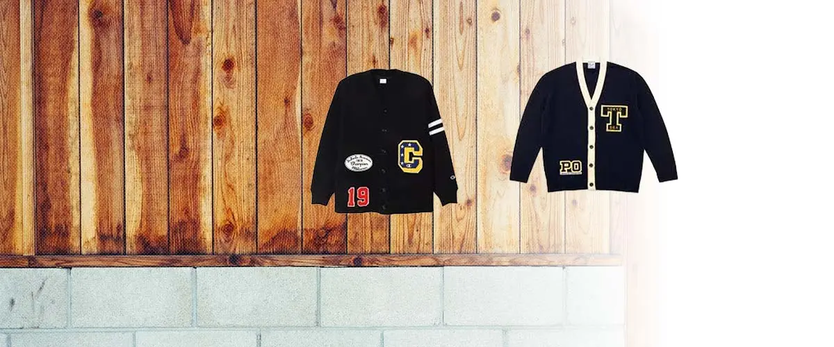 レタードカーディガン