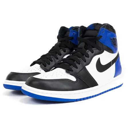 NIKE AIR JORDAN(ナイキ エアジョーダン)×fragment design(フラグメントデザイン) AJ1 RETRO 黒/スポーツロイヤル-白