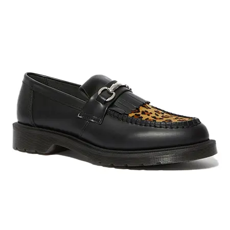 Dr.Martens(ドクターマーチン) 2019AW Adrian Snaffle スナッフルローファー BLACK+MEDIUM LEOPARD