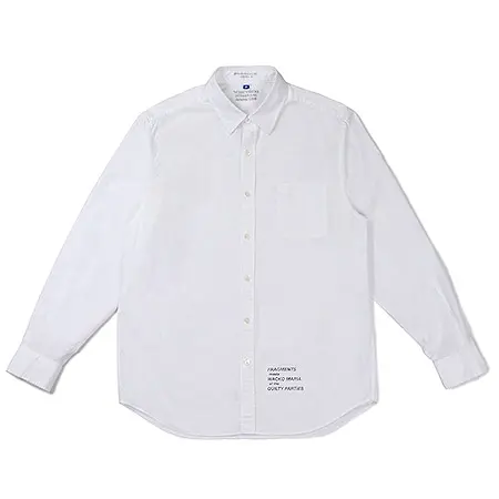 WACKO MARIA(ワコマリア)×fragment design(フラグメントデザイン) 2019 GP-R-03-BLANKLINE-JOHNNY-B – BROAD REGULAR COLLAR SHIRT WHITE