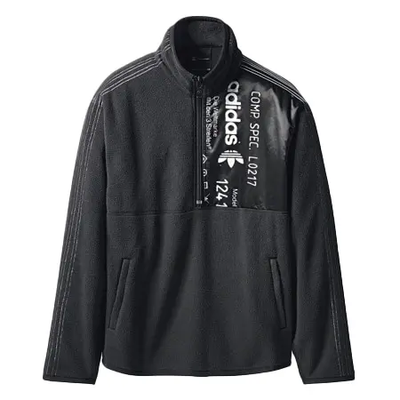 ALEXANDER WANG(アレキサンダーワン)×Adidas(アディダス)17AW AW Fleece Polar Half Zip Top Black