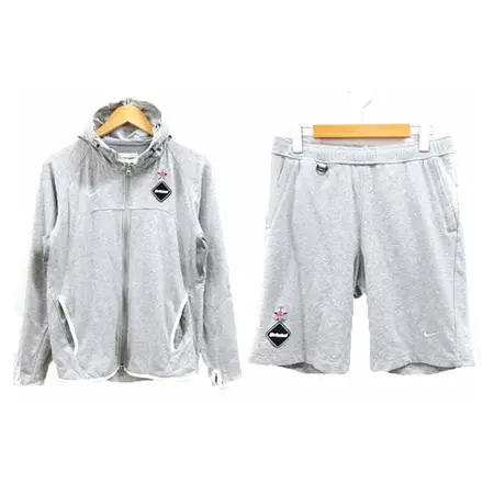 F.C.Real Bristol(エフシーレアルブリストル)×NIKE(ナイキ)15AW BIG SWOOSH SWEAT HOODIE Jacket/Pants SETUP