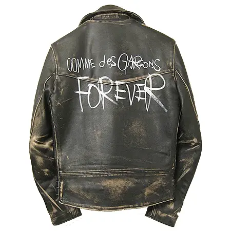 COMME des GARCONS(コムデギャルソン)×LEWIS LEATHERS(ルイスレザーズ)12AW FOREVER ライトニング ライダースジャケット 青山店限定 BLACK