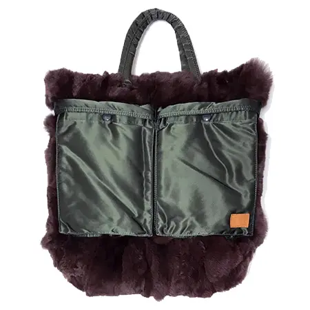 sacai(サカイ)×PORTER(ポーター)14AW Fur Helmet Bag