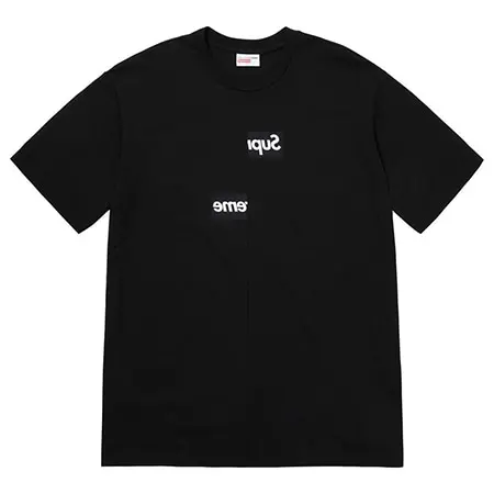 Supreme(シュプリーム)×Comme des Garcons SHIRT(コムデギャルソンシャツ)18AW Split Box Logo Tee スプリットボックスロゴTシャツ