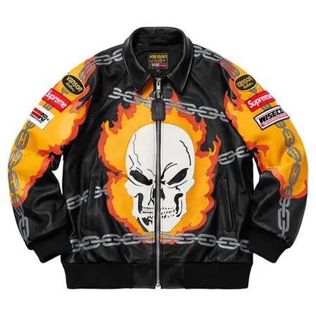 Supreme(シュプリーム)×VANSON(バンソン)19SS Ghost Rider Jacket ゴーストライダージャケット