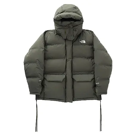 THE NORTH FACE(ザ ノースフェイス)×HYKE(ハイク)19AW WS Big Down Jacket サイドジップ付きGORE-TEXオーバーサイズダウンジャケット