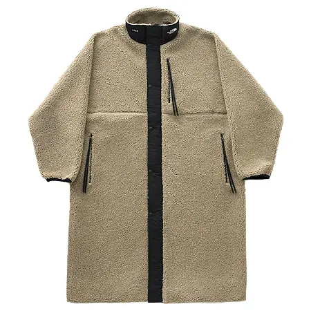 THE NORTH FACE(ザ ノースフェイス)×HYKE(ハイク)19AW Tec Boa Coat ノーカラーボアコート