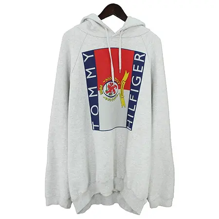 VETEMENTS(ヴェトモン)×TOMMY HILFIGER(トミーヒルフィガー)18SS オーバーサイズプルオーバーパーカー