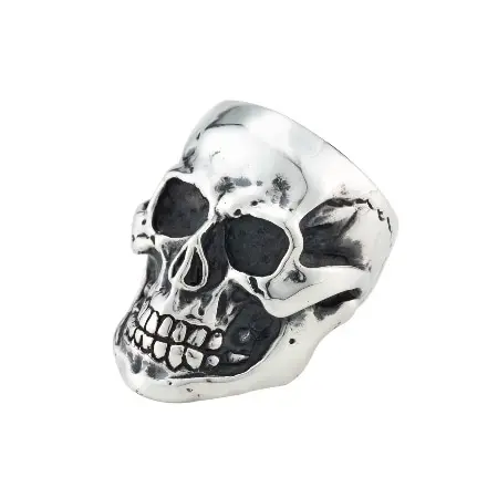 A&G(エーアンドジー) 19AW LARGE SKULL RING -MIRROR SURFACE-