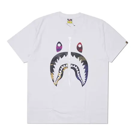 A BATHING APE(アベイシングエイプ) 2019SS MIX CAMO SHARK TEE WHITE