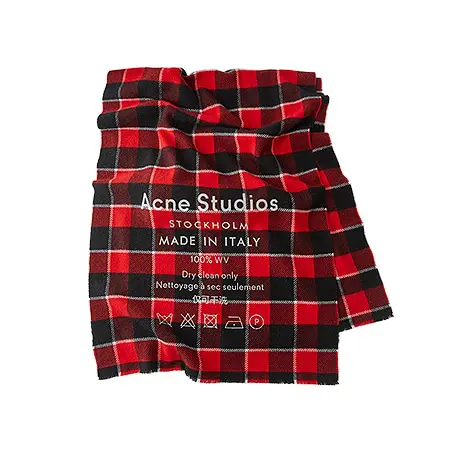 Acne Studios(アクネストゥディオズ) 19AW ロゴチェックスカーフ