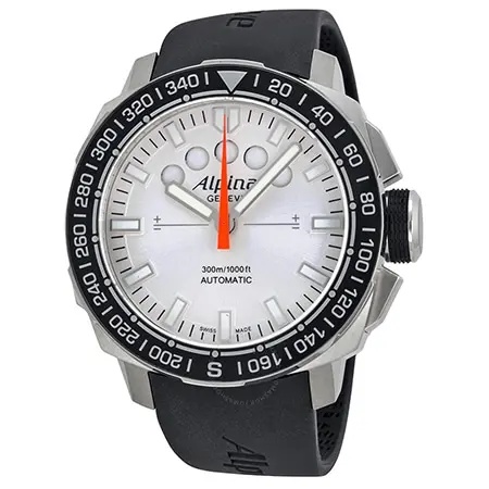 ALPINA(アルピナ) Sailing Yacht Timer White Dial Black Rubber