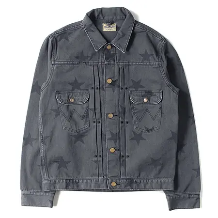 Wrangler(ラングラー) ×Ron Herman(ロンハーマン) 17SS ヴィンテージ加工スタープリントデニムジャケット