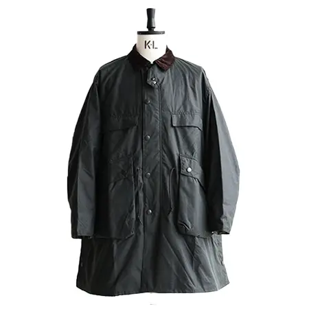 Barbour(バブアー)×KAPTAIN SUNSHINE(キャプテンサンシャイン) スタンドカラートラベラーオイルドコート