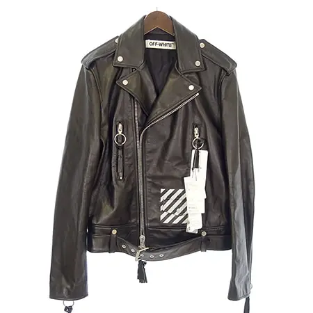 OFF-WHITE(オフホワイト) BRUSH DIAGONAL LEATHER JACKET