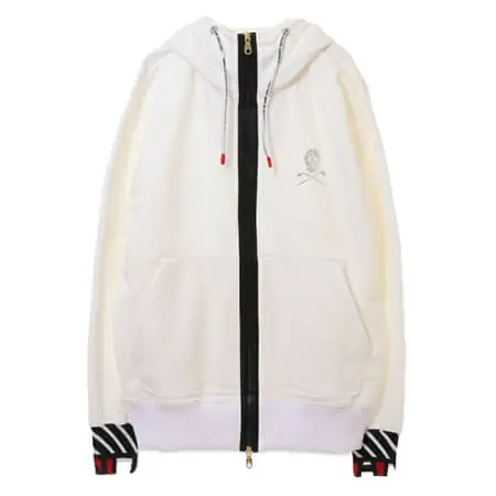 MARK&LONA(マークアンドロナ)H.O.F High density Terry Zip Hoody WHITE ML-18W-C60