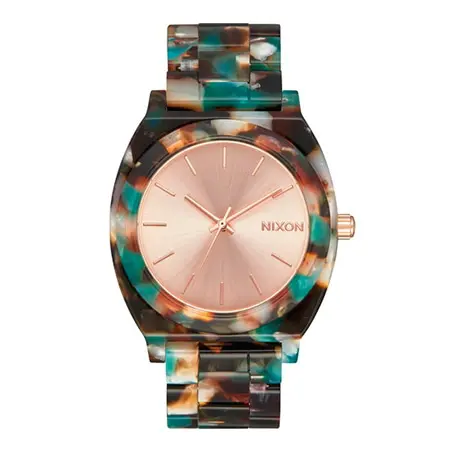 NIXON(ニクソン) THE TIME TELLER ACETATE : ROSE GOLD/MULTI JP NA3272943-00