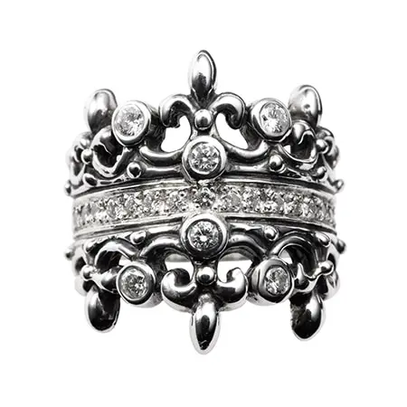 ROYAL ORDER(ロイヤルオーダー) 19AW DOUBLE TIARA WITH DIAMOND & DIAMOND