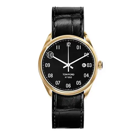 TOM FORD(トムフォード) 18K YELLOW GOLD CASE WITH BLACK DIAL