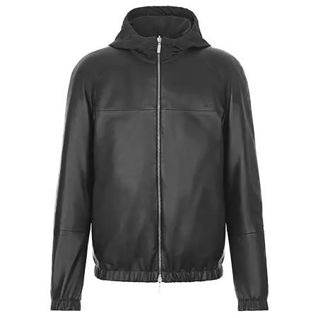 DIOR HOMME(ディオールオム) 20SS リバーシブル ラムスキンレザー/テクニカルファブリック フード付きジャケット