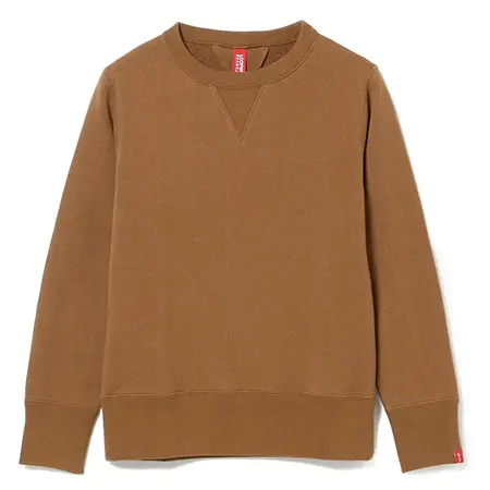 LOOPWHEELER(ループウィラー)×BEAMS JAPAN(ビームスジャパン)別注 スウェットシャツ CARAMEL