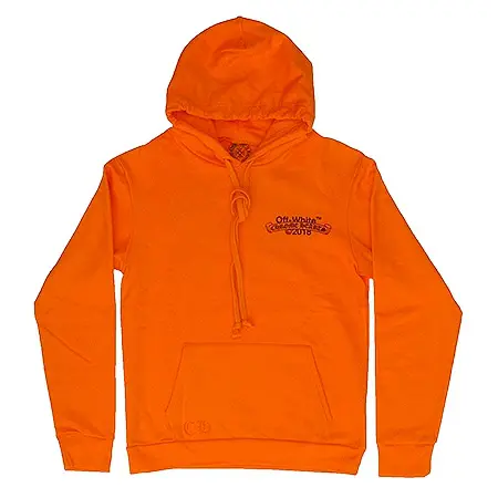 OFF-WHITE(オフホワイト)×CHROME HEARTS(クロムハーツ) ORANGE HOODIE スウェットパーカー