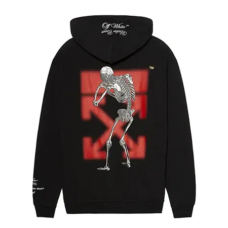 OFF-WHITE(オフホワイト)×UNDERCOVER(アンダーカバー)SKELETON RVRS HOODIE ブラック