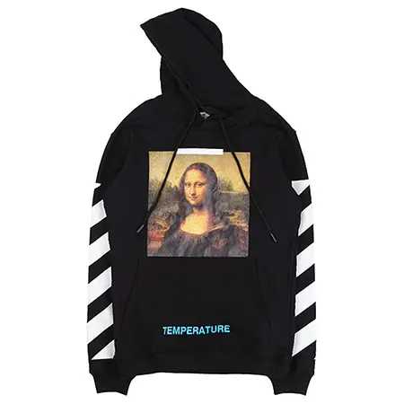 OFF-WHITE(オフホワイト)DIAG MONALIZA HOODIE BLACK