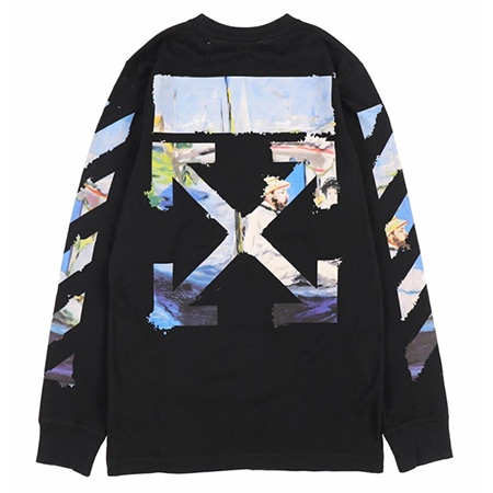 OFF-WHITE(オフホワイト)DIAG COLORED ARROWS L/S TEE