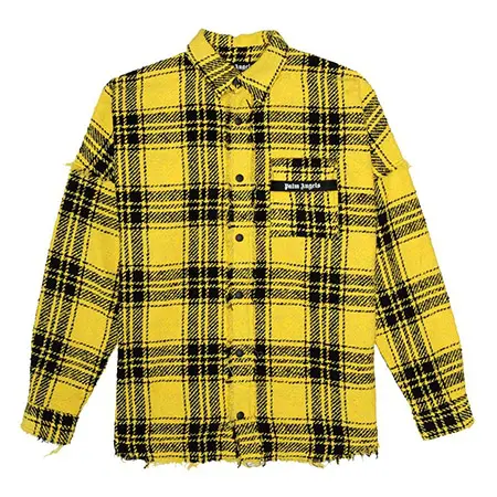 Palm Angels(パームエンジェルス)YELLOW CHECKED SHIRT