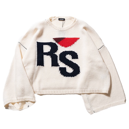 RAF SIMONS(ラフシモンズ)Cropped oversized RS sweater