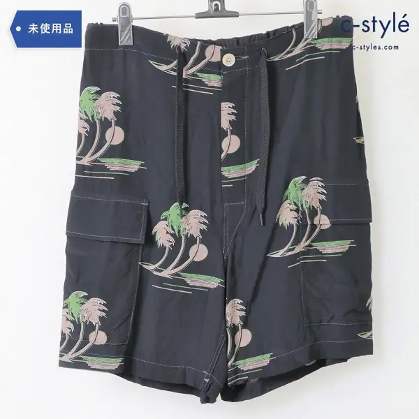 FILL THE BILL(フィルザビル) ALOHA CARGO SHORTS 104-191025 BLACK メンズ1 タグ付き ボトムス