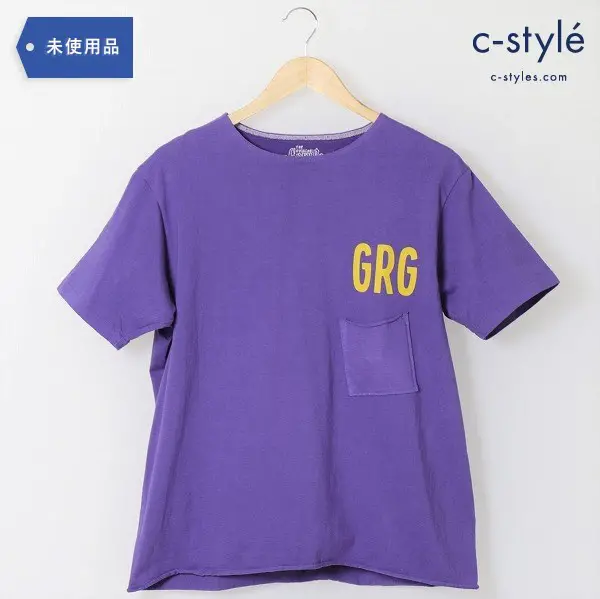 GERUGA(ゲルガ)ヘビーデューティ ポケットTシャツ size4(L相当) 紫 タグ付き GR-C-72 トップス