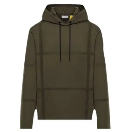 5 MONCLER CRAIG GREEN(5モンクレールクレイグ･グリーン) ストライプ コットンスウェットパーカー