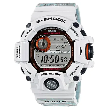 G-SHOCK(Gショック)×BURTON(バートン) レンジマン GW-9400BTJ-8JR トリプルセンサー ホワイト