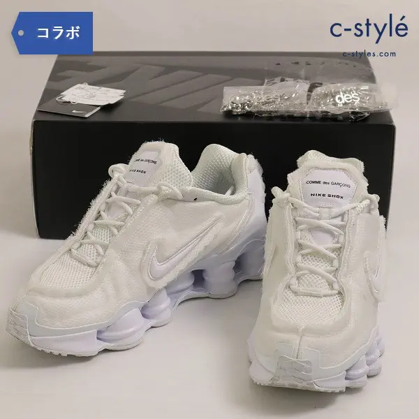 NIKE(ナイキ)×COMME des GARCONS(コムデギャルソン) W SHOX TL CDG  メンズ 27.5cm ホワイト 白