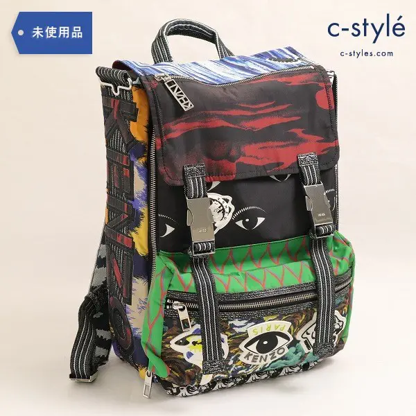 KENZO(ケンゾー) Printed nylon backpack プリント ナイロン バックパック タグ付き バッグ