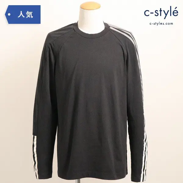 Y-3 ワイスリー adidas アディダス YOHJI YAMAMOTO クルーネック 長袖Tシャツ S 黒 DP0492