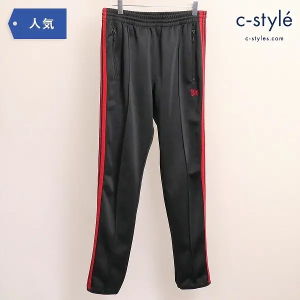 NEEDLES ニードルス NARROW TRACK PANTS ナロー トラック パンツ ブラック S レッドライン