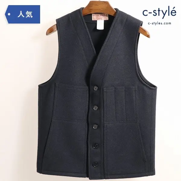 FILSON フィルソン MACKINAW WOOL VEST マッキーノ ウール ベスト ブラック 36(S)