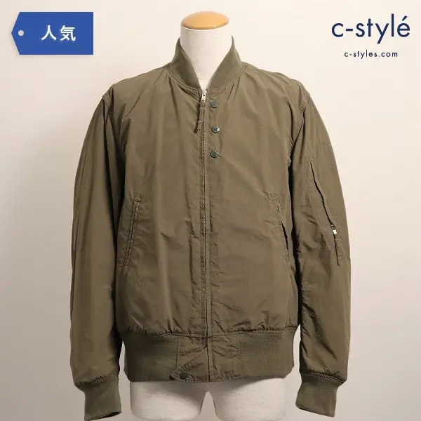 ENGINEERED GARMENTS エンジニアドガーメンツ AVIATOR JACKET コットン ナイロン L 薄手 Olive