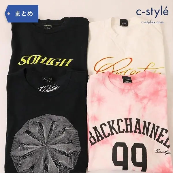 BackChannel バックチャンネル Tシャツ 4点 Mサイズ ロゴ プリント タイダイ