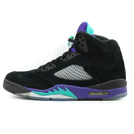 NIKE AIR JORDAN 5 ナイキ エアジョーダン5 RETRO BLACK/NEW EMERALD-GRAPE ICE 136027-007