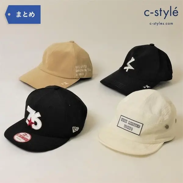 WHIZ LIMITED ウィズリミテッド キャップ4点 起毛素材/NEW ERA 76 スター/TYOWL/シアサッカー