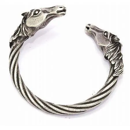 Gaboratory(ガボラトリー/ガボール)Horse heads cable wire bangle ワイヤーバングル