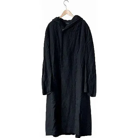 REGULATION Yohji Yamamoto(レギュレーション ヨウジヤマモト) フードロングコート